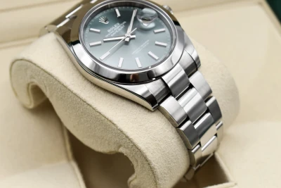 Rolex Datejust 41mm Stailess Steel Mint Green Watch 126300 | 2025 B&P