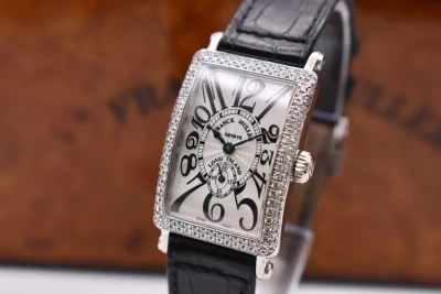 Franck Muller Long Island 18ct White Gold Diamond Set Watch 900 S6 D | B & P