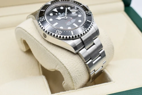 Rolex Seadweller 43 Stainlesss Steel Black Dial Big Red Watch 126600 | B&P