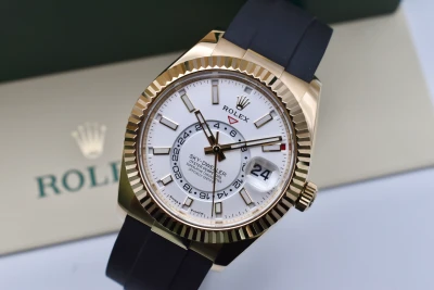 Rolex Skydweller Oysterflex 18K Gold 336238 | 2025 Box & Papers