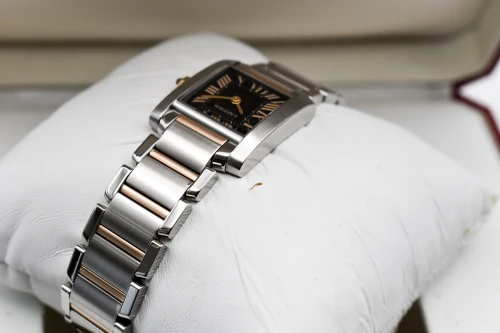 Cartier Tank Française Steel & Rose Gold Black Roman W5010001 | Box & Papers