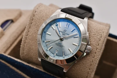 Breitling Chronomat GMT Stainless Steel Ice Blue Watch P32398 | 2023 B&P