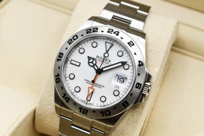 Rolex Explorer ll Polar White Stainless Steel Watch 226570 | 2022 Unworn