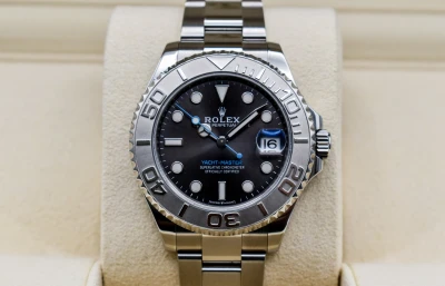 Rolex Yachtmaster 37 Stainless Steel Slate Dial Watch 268622 | 2020 B&P