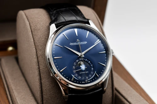 Jaeger LeCoultre Master Ultran Thin Moon Stainless Steel Blue Dial Watch Q1368480 | B&P
