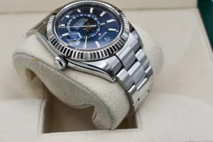 Rolex Skydweller Stainless Steel Blue Dial Watch 326934 | 2021 Box & Papers