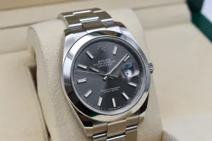 Rolex Datejust 41 Stainless Steel Rhodium Dial Watch 126300 | 2023 Box & Papers