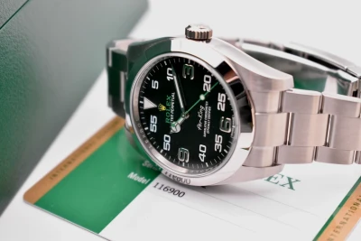 Rolex Air-King Bloodhound Stainless Steel Watch 116900 | 2020 Box & Papers