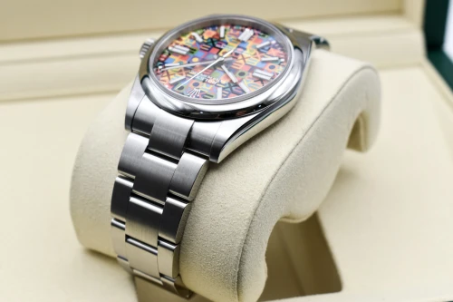 Rolex Oyster Perpetual Stainless Steel Jubilee-Motif Dial Watch 134300 | 2026 B&P