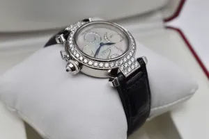 Cartier Pasha White Gold Diamond Set Watch WJ123221 | 2008 Box & Papera