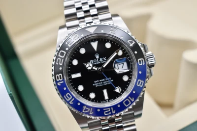 Rolex GMT Master ll Batgirl Stainless Steel Watch 126710BLNR | Box & Papers