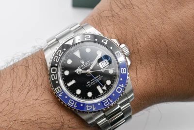 Rolex GMT Master ll Batman Stainless Steel 40mm Watch 116710BLNR | Box & Papers