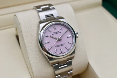 Rolex Oyster Perpetual Stainless Steel 31mm Candy Pink Watch 277200 | 2026