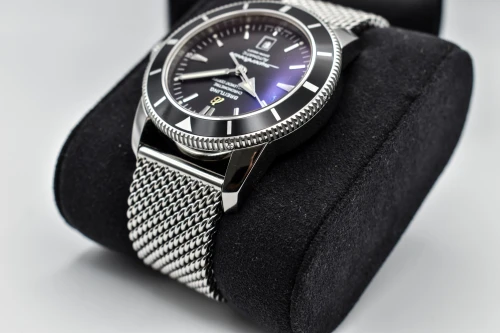 Breitling Supeocean Heritage 46 Stainless Steel Black DIal Watch A17320 | B&P